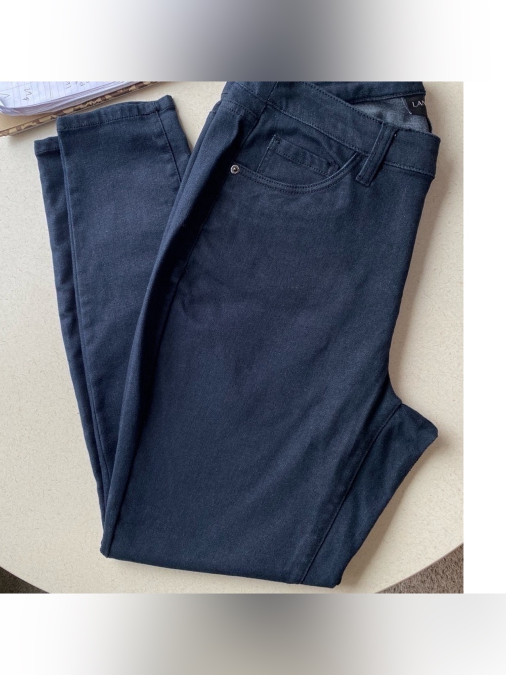 NEW Lane Bryant Cotton Blend Navy Blue Womens Slacks/Pants size 14